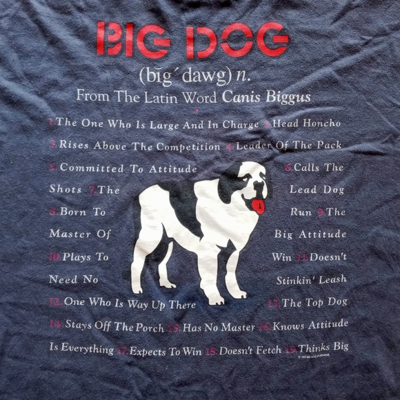 ❎FINAL PRICE❎ VINTAGE BIG DOG T SHIRT 4X - Picture 2 of 5